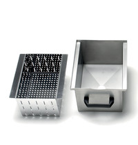 Diamond Opvangbak | Diamond Aardappelschilmachines (10-18kg) | RVS | Incl. Filter | 255x300x190(h)mm 