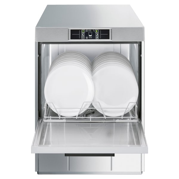 Horeca Vaatwasser | TOPLINE | Touchscreen | Mand 500x500mm | 230V | Afvoerpomp | Zeeppomp | Naglanspomp | Breaktank | 600x600x820(h)mm