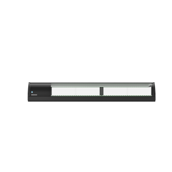Sushivitrine | Zwart | 72L | +3°C/+5°C | Statisch | Compressor Rechts | 1800x345x270(h)mm