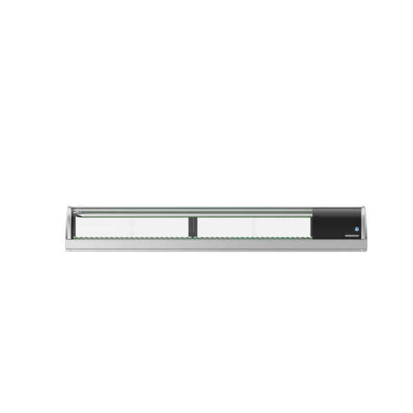 Sushivitrine | RVS/Zwart | 72L | +3°C/+5°C | Statisch | Compressor Links | 1800x345x270(h)mm