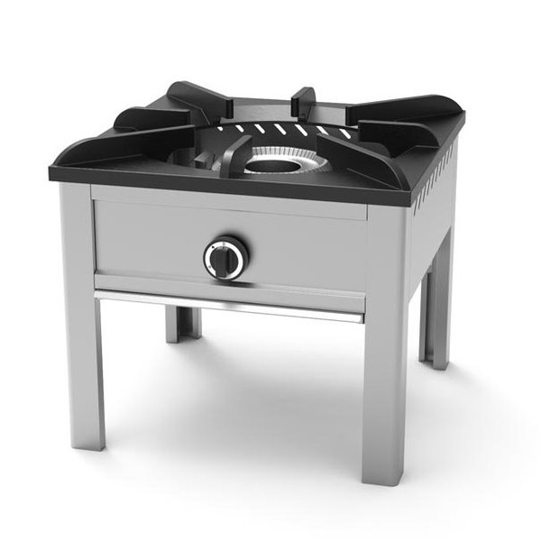 Hokker | Gas | 1 Brander (Enkele Ring) | 10kW | 500x500x550(h)mm