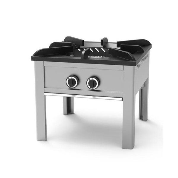 Hokker | Gas | 2 Branders (Dubbele Ring) | 15kW | 600x600x550(h)mm