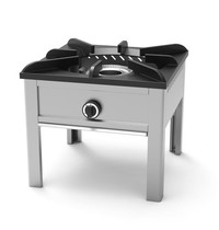 UNNI-COOKING Hokker | Gas | Enkele Brander | 8kW | 600x600x550(h)mm