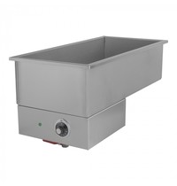 Mach Bain Marie inbouw RVS | GN 4/3-150mm | 2kW/h | Dubbelwandig | 345x723x300(h)mm