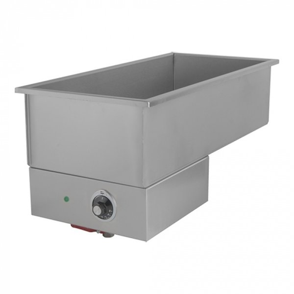 Bain Marie inbouw RVS | GN 4/3-150mm | 2kW/h | Dubbelwandig | 345x723x300(h)mm