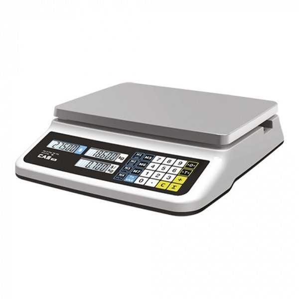 Weegschaal elektronisch RVS plateau 30x22cm  006kg/2gr of 015kg/5gr | 350x330x110(h)mm