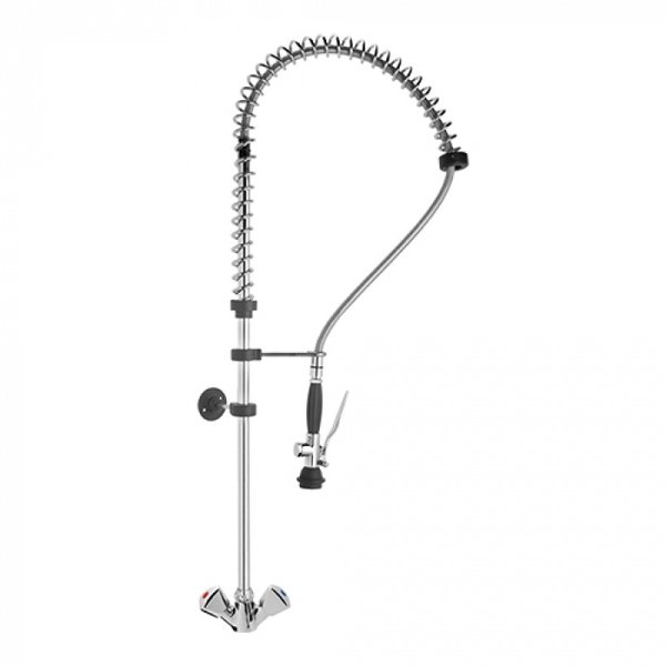 Voorspoel-douche RVS | 100(l)x111(h)cm