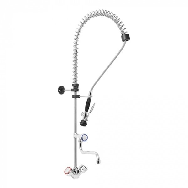 Voorspoel-douche m/kraan RVS | 100(l)x111(h)cm