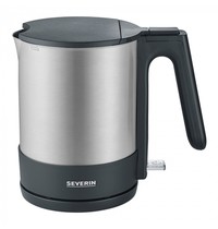 SEVERIN Waterkoker | RVS/Zwart | 1.7L | Afneembare Kan | 2.2kW (230V) | 240x160x215(h)mm