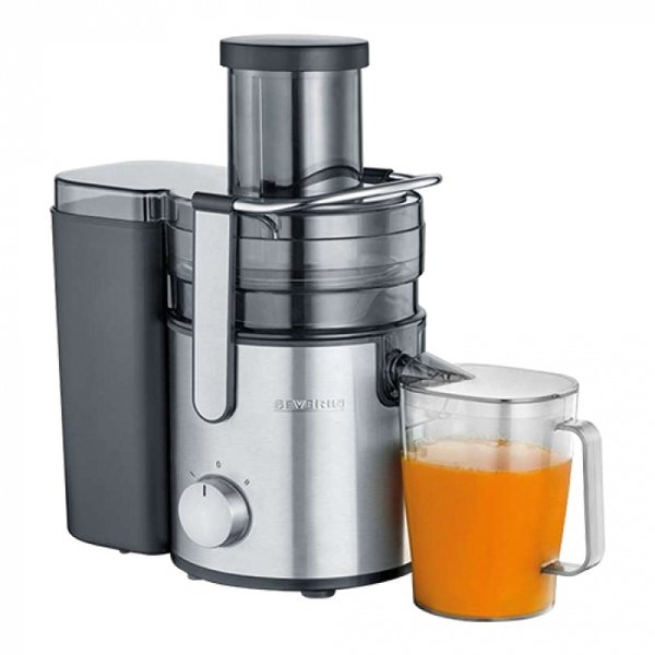 Sapcentrifuge groente en fruit zilver/zwart | 700W | Met aparte pulpafvoer | 240x450x400(h)mm