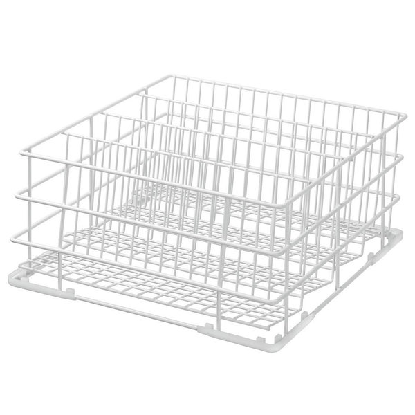 Afwaskorf glazen wit | 4 vakken | 400x400x185(h)mm