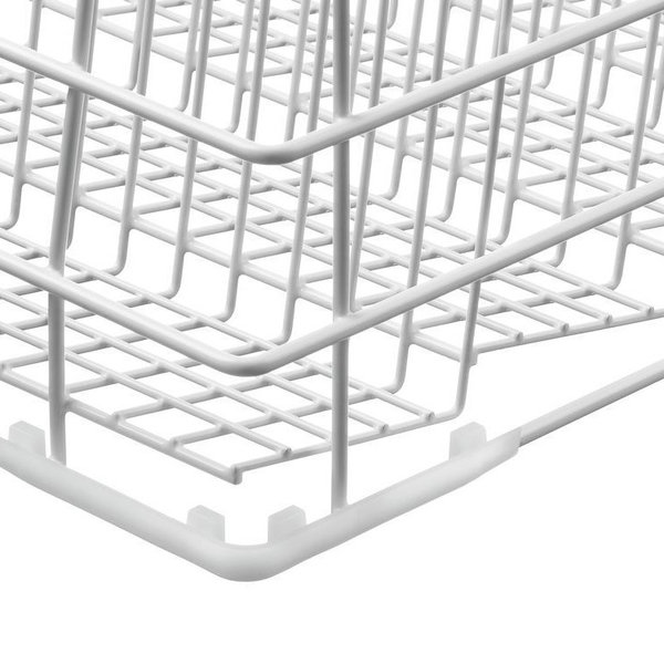 Afwaskorf glazen wit | 4 vakken | 400x400x185(h)mm