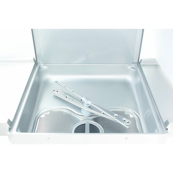 Doorschuifvaatwasser | Mand 500x500mm | Naglanspomp | Ontharder | Breaktank | 710x800x1530/2010(h)mm