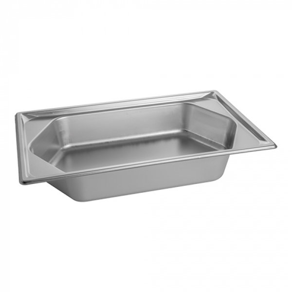 GN-Bak | HEXAGON SHAPE | RVS | 1/1 GN | Hoogte 100mm | 530x325x100(h)mm