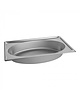 Pujadas GN-Bak | OVAL SHAPE | RVS | 1/1 GN | Hoogte 100mm | 530x325x100(h)mm 