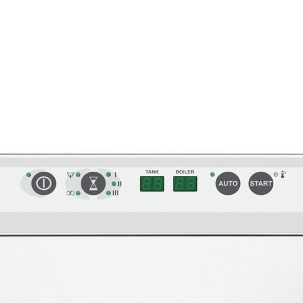 Doorschuifvaatwasser | Mand 500x500mm | Naglanspomp | 725x955x1535/2055(h)mm