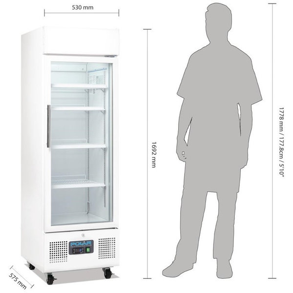 Drankenkoeling | 218L | Wit | +2°C/+8°C | Statisch | 530x575x1692(h)mm