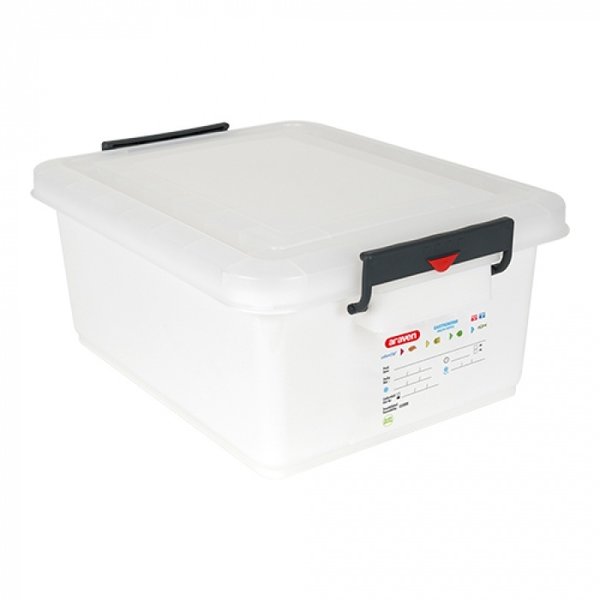 Voedselcontainer kunststof incl deksel | 40 liter | 396x530x225(h)mm