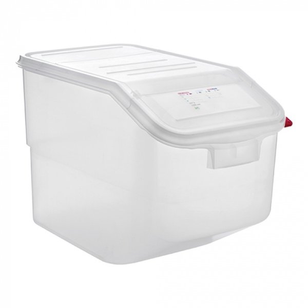 Voedselcontainer met twee openingen en stapelbaar | 50 liter | 1/1 GN | 340x565x400(h)mm