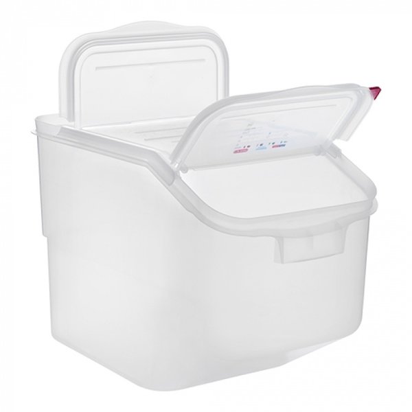 Voedselcontainer met twee openingen en stapelbaar | 50 liter | 1/1 GN | 340x565x400(h)mm