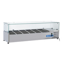 TopCold Opzetkoelvitrine | 6x 1/3 GN | +1°C/+10°C | 1400x385x495(h)mm