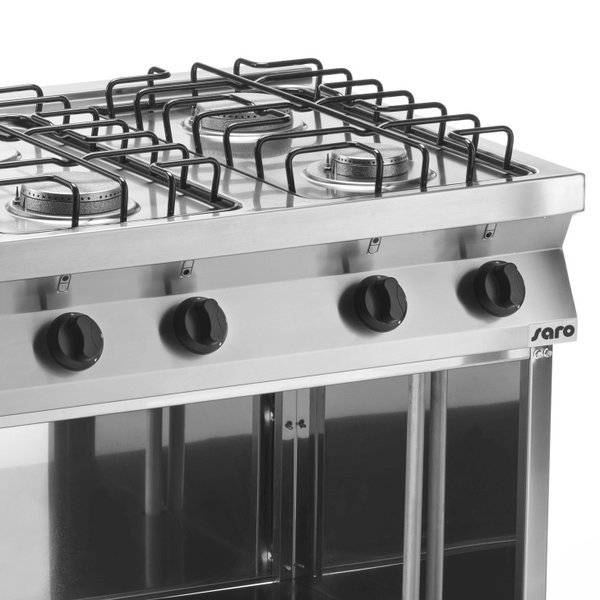 Gasfornuis | 6 Branders (Verchroomd) | 3.5kW + 6kW | 1200x700x850(h)mm