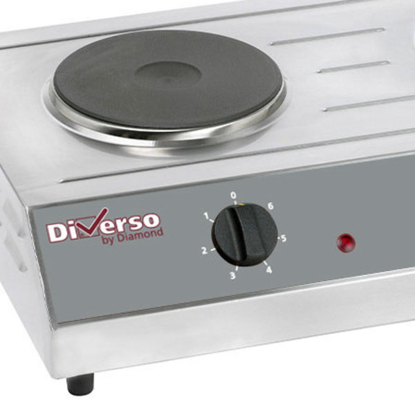Tafelfornuis | 2 Platen (Ø190mm) | 3kW | 650x400x155(h)mm