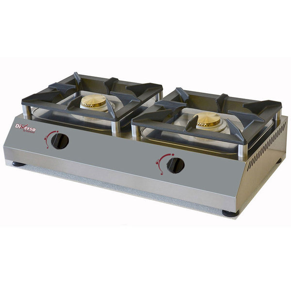 Tafelfornuis | Propaangas | 2 Branders (2x 5kW) | 760x400x200(h)mm