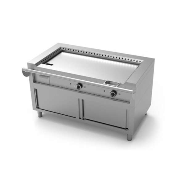 Teppanyaki Grillplaat | Gas | Met Onderkast | 3 Branders | 27.6kW | 1740x770x850(h)mm