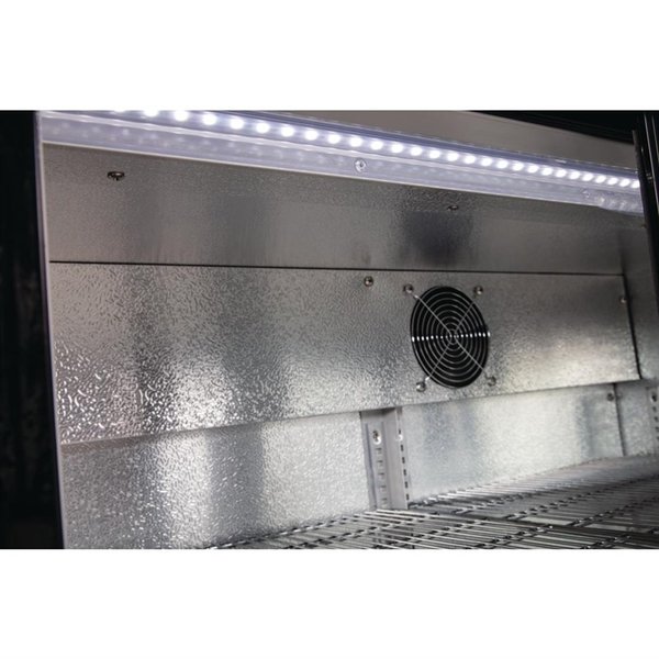 Barkoelkast | 330L | Zwart | +2°C/+8°C | Geventileerd | 3 Schuifdeuren | 1350x520x900(h)mm