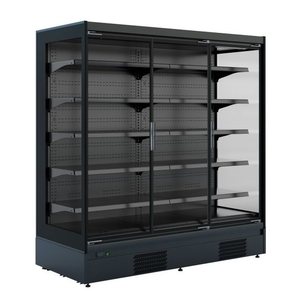 Wandkoeling 2.5 | Zwart | -1/+5°C | 4 Glasdeuren | 2560x880x2040(h)mm