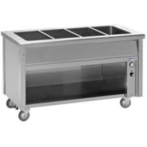 Bain-marie element op open kast | Cap: 2 GN 1/1 | 2.4kW | 800x700x900(h)mm