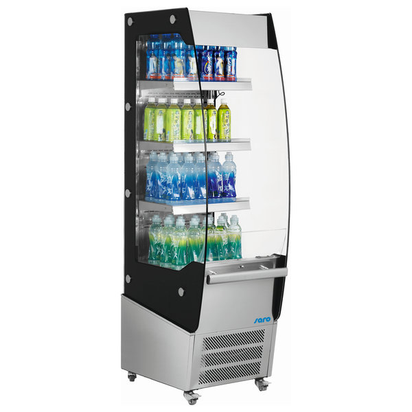 Wandkoeling | SIMON | RVS/Zwart | +2°C/+10°C | Geforceerd | 4 Schappen | 1.3kW | 494x674x1742(h)mm