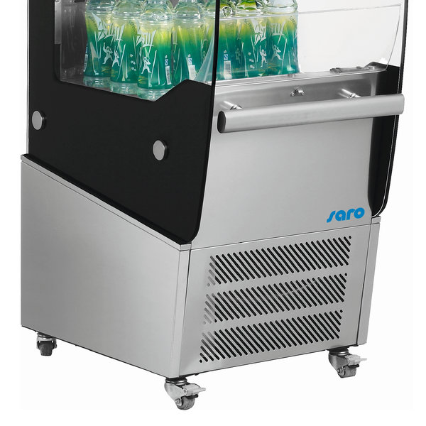 Wandkoeling | SIMON | RVS/Zwart | +2°C/+10°C | Geforceerd | 4 Schappen | 1.3kW | 494x674x1742(h)mm