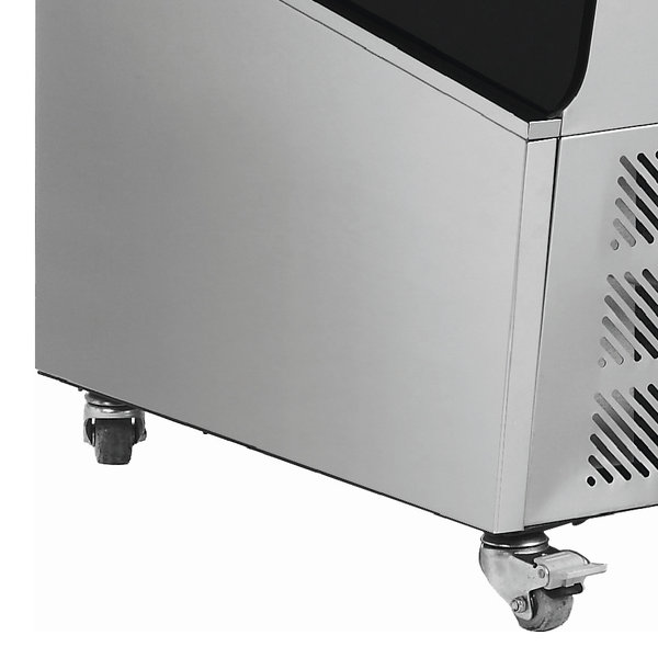 Wandkoeling | SIMON | RVS/Zwart | +2°C/+10°C | Geforceerd | 4 Schappen | 1.3kW | 494x674x1742(h)mm