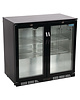 Polar Barkoelkast | 198L | Zwart | +2°C/+8°C | Geventileerd | Klapdeuren | 900x520x850(h)mm 
