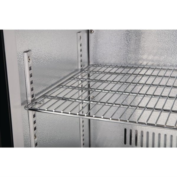 Barkoelkast | 330L | Zwart | +2°C/+8°C | Statisch + Ventilator | Klapdeuren | 1350x520x900(h)mm