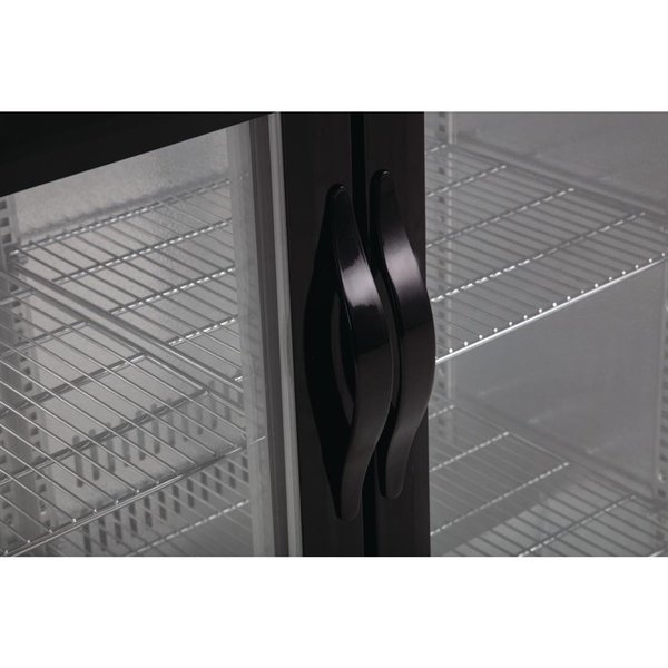 Barkoelkast | 330L | Zwart | +2°C/+8°C | Statisch + Ventilator | Klapdeuren | 1350x520x900(h)mm