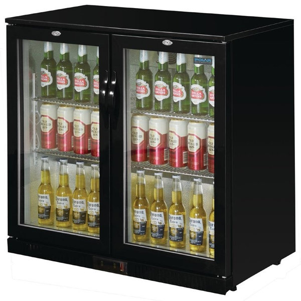 Barkoelkast | 208L | Zwart | +2°C/+8°C | Geventileerd | Klapdeuren | 900x520x900(h)mm