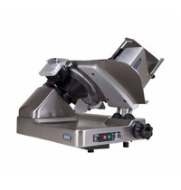 DEKO Holland Vleessnijmachine | Schuin | Verchroomd Mes Ø318mm | Snijdikte 0-32mm | 1400 RPM | Interne Slijp-Unit | 725x550x585(h)mm