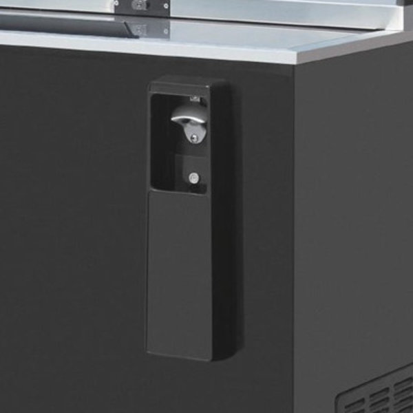 Koelkist met Werkblad | Zwart | 577L | Flesopener + Opvangbak | +2°C/+8°C (Statisch + Ventilator) | 2 Schuifdeksels (Dicht) | 1634x687x888(h)mm
