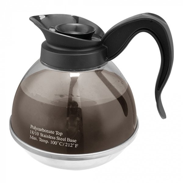 Koffiekan | Met Deksel | Glas + RVS Bodem | 1.8L | Geschikt voor EMG-330002