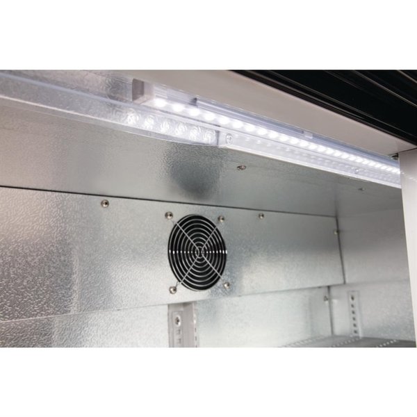 Barkoelkast | 198L | Zwart | +2°C/+8°C | Statisch + Ventilator | Schuifdeuren | 900x520x850(h)mm