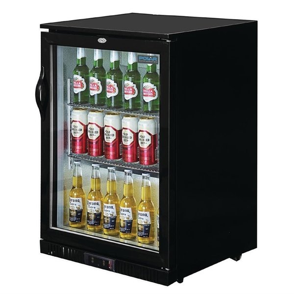 Barkoelkast | 138L | Zwart | +2°C/+8°C | Geventileerd | Klapdeur | 600x520x900(h)mm