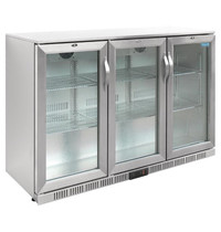 Polar Barkoelkast | 330L | RVS | +2°C/+8°C | Geventileerd | Klapdeuren | 1350x520x900(h)mm 