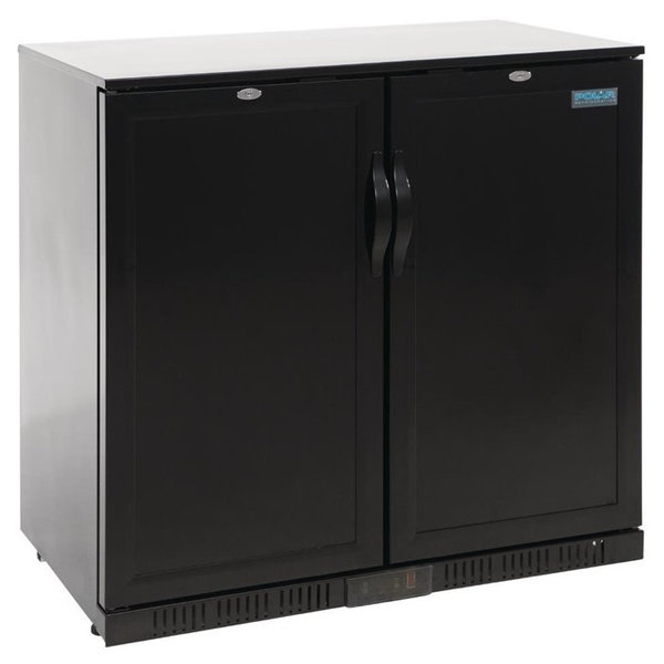 Barkoelkast | 208L | Zwart | +2°C/+8°C | Geventileerd | Klapdeuren | 900x520x900(h)mm
