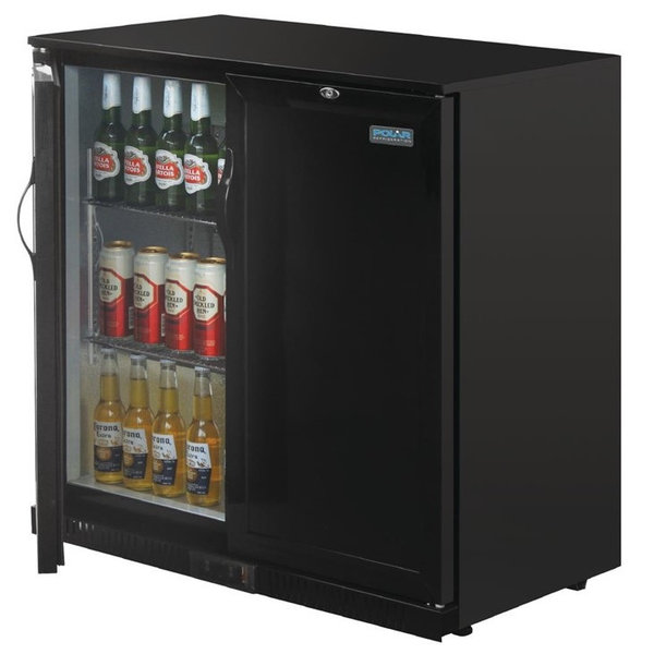 Barkoelkast | 208L | Zwart | +2°C/+8°C | Geventileerd | Klapdeuren | 900x520x900(h)mm