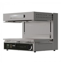 TECNO INOX salamander | 4kW | twee onafhankelijke verhittings zones | 450x600x500(h)mm