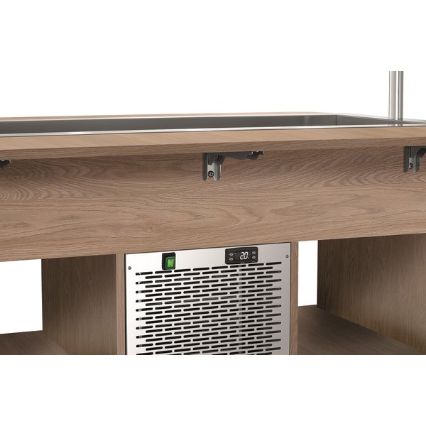 Gekoelde buffetwagen KIDS | 4x 1/1 GN | Statisch | LED verlichting | 230V | 1420x1150x1150(h)mm