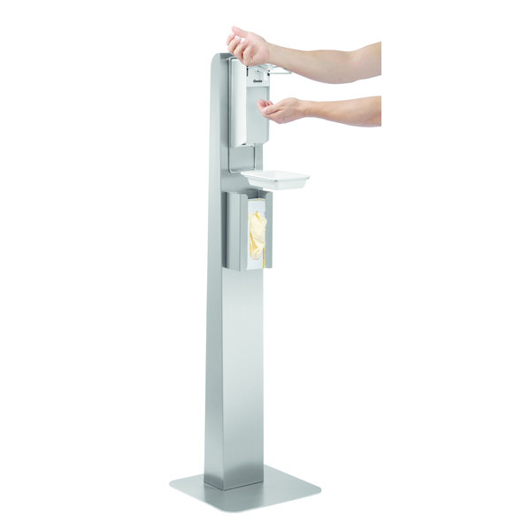 Hygiënezuilen set DH1 1460 | 0,9 liter | Tot 3 ml per slag | 400x400x1462(h)mm